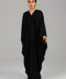 Black Classic Draped Kaftan Dress