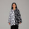 Black and White Monochrome Geometric Printed Co-ord Set 