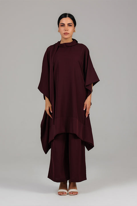 Purple Draped Co-Ord Set