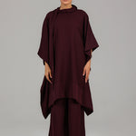 Draped Co-Ord Set JS 021 Purple