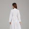 White Wrap-Style Maxi Dress