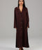 Brown Button-Down Maxi Dress 