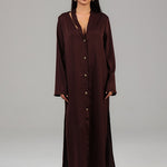 Button-Down Maxi Dress JS 011 Brown