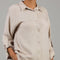 Beige Steel Satin Co-ord Set