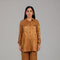 Brown Burnished Brown Jacquard Co-Ord Set