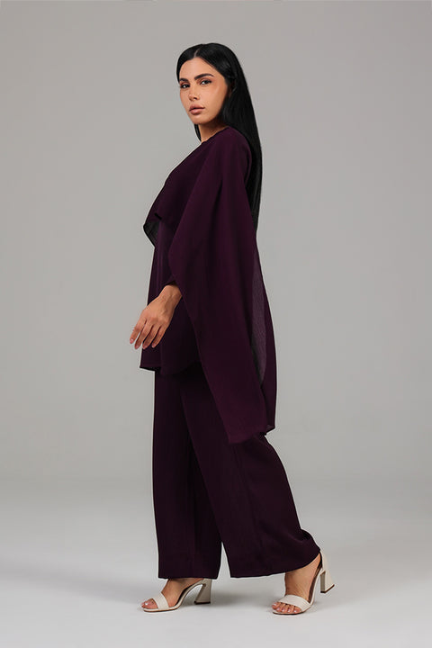 Purple Layered Co-Ord Set 