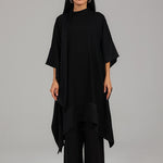 Draped Co-Ord Set JS 021 Black