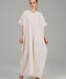 Beige Relaxed Modest Kaftan Dress