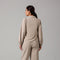 Beige Sandstone Pinstripe Tailored Co-Ord Set