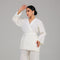 Off White Wrap Detail Modest Co-Ord Set