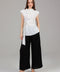White Draped Wrap Detail Top