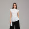 White Draped Wrap Detail Top