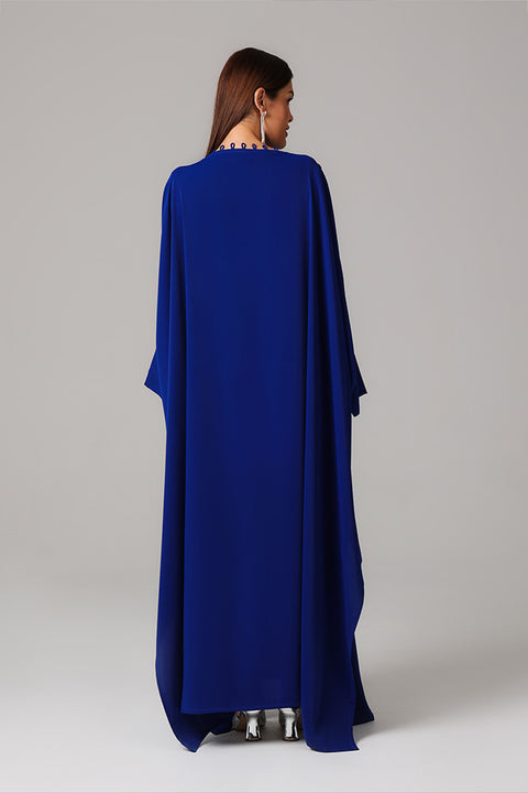 Blue Royal Embellished Kaftan