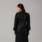 Black Sequin High-Neck Maxi Dress