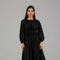 Black Pintuck Detail Modest Dress