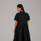 Black Tiered Modest Dress