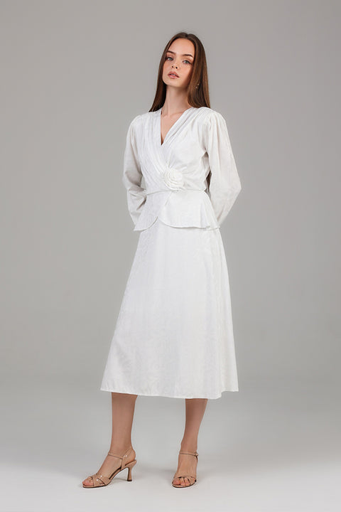 White Muse Wrap Dress