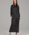 Black Striped Shirt Dress