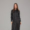 Black Striped Shirt Dress