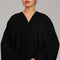 Black Classic Draped Kaftan Dress