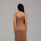 Gold Minimal Satin Slip Maxi Dress