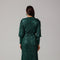 Green Sequin High-Neck Maxi Dress