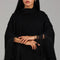 Black Fringe Detail Kaftan Dress