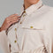 Cream Utility Shirt with Waist Tie