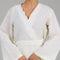 Off White Wrap Detail Modest Co-Ord Set