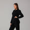 Black Midnight Black Draped Co-Ord Set