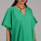 Emerald Green Relaxed Modest Kaftan Dress