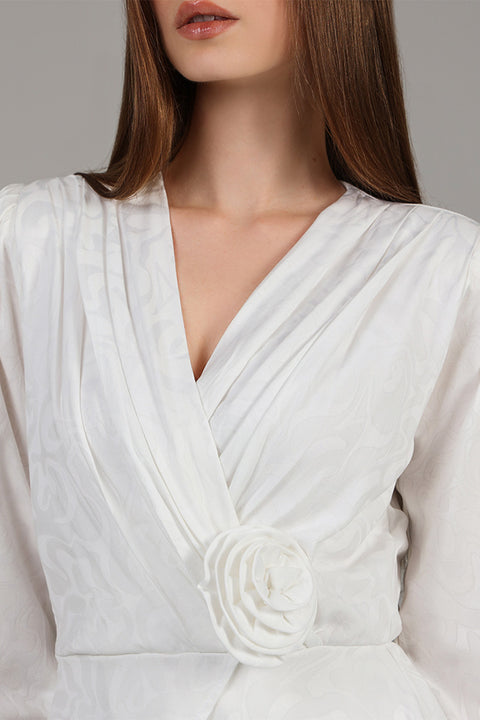 White Muse Wrap Dress