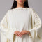 Cream Embellished Kaftan Gown