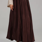 Satin Flow Skirt BKMF 013 Brown
