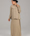 Beige Desert Sand Ruffle Detail Co-Ord Set