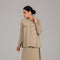Beige Desert Sand Ruffle Detail Co-Ord Set