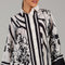 Black and White Monochrome Printed Co-ord Set
