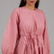 Dusty Pink Pintuck Detail Modest Dress