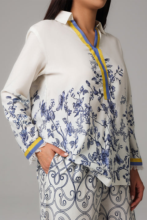 Cream Printed Co-Ord Set