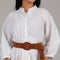 Off White Belted Maxi Dress