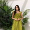 Limerick Eyelet Midi Dress with Belt