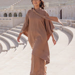 Draped Co-Ord Set JS 021 Beige