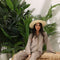 Beige Monochrome Stripe Co-ord Set