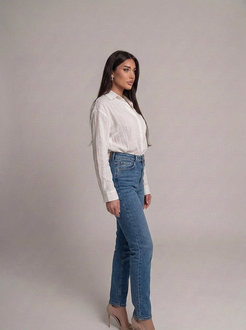 Relaxed Button-Front Top (Test)